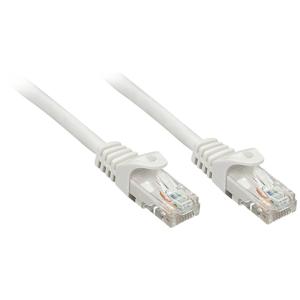 LINDY 48400 RJ45 Netwerkkabel, patchkabel CAT 5e U/UTP 0.50 m Grijs 1 stuk(s)