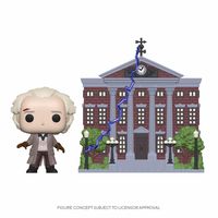 Back to the Future POP! Town Vinyl Figure Doc w/Clock Tower 9 cm - thumbnail