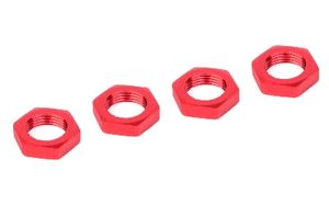 Team Corally - Wheel Nut - Aluminum - Ribbed - 4 Pcs (C-00180-230)