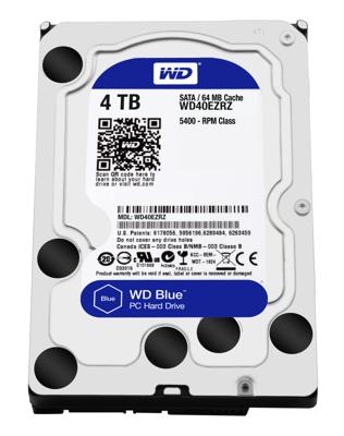 WD Blue, 4 TB Harde schijf WD40EZRZ, SATA 600