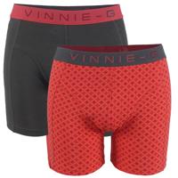 Vinnie-G Flamingo boxershorts 2-pack Antraciet/Print-XL