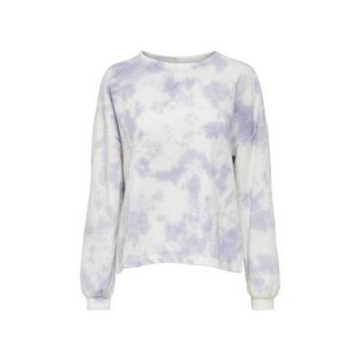 ONLY tie-dye trui ONLMAYA paars/ecru