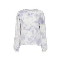 ONLY tie-dye trui ONLMAYA paars/ecru