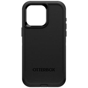 Otterbox Defender Backcover Apple iPhone 15 Pro Max Zwart MagSafe compatible, Met standfunctie