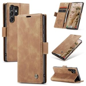 Samsung Galaxy S24 Ultra Caseme 013 Series Portemonnee Hoesje - Bruin