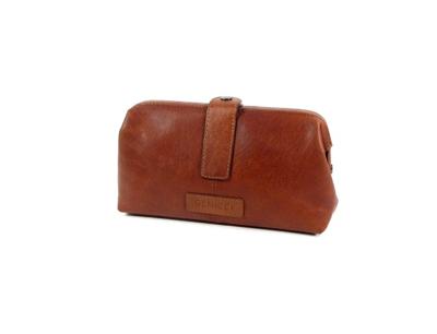 AMSTERDAM TAYLOR beugel clutch cognac