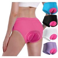 Arsuxeo Dames Wielrenondershorts Fietsondergoed Fietsen Ondergoedshorts Gewatteerde shorts Bergracen Wegwielrennen Sport 3D-pad Ademend Beperkt bacterieën Vermindert schuren Roze / roze Zwart Kleding Lightinthebox