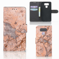 LG G6 Bookcase Marmer Oranje