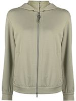 Brunello Cucinelli hoodie en coton à fermeture zippée - Vert