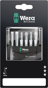 Wera Bit-Check 6 Universal 1 SB, 6 -delig - 1 stuk(s) - 05073635001