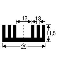 Fischer Elektronik 10018936 SK 09 37,5 SA Koellichaam 8.6 K/W (l x b x h) 37.5 x 29 x 11.5 mm TO-220, SOT-32 - thumbnail