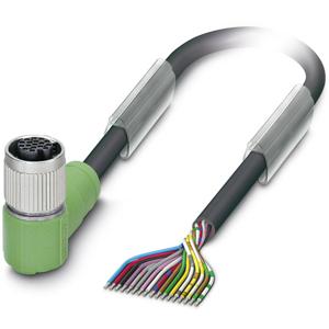 Phoenix Contact 1555389 Sensor/actuator connector, geassembleerd M12 Aantal polen (sensoren): 17 Bus, haaks 1.50 m 1 stuk(s)