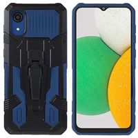 MechWarrior Project Samsung Galaxy A03 Core Hybrid Cover - Blauw / Zwart