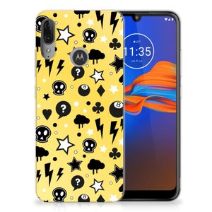 Silicone Back Case Motorola Moto E6 Plus Punk Geel