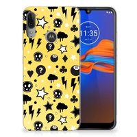 Silicone Back Case Motorola Moto E6 Plus Punk Geel