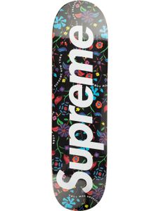 Supreme planche de skateboard à fleurs - Noir