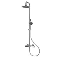 Best Design Ore Doucheset 87.5 tot 138cm met kraan en doucheslang met handdouche en regendouche RVS 3862990