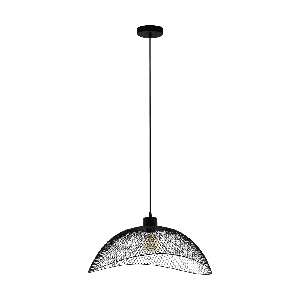 Eglo Design gaas hanglamp Pompeya 57cm zwart 43305