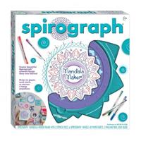 Silverlit - SPIROGRAPH Mandalas-ontwerper - Creatieve hobby's - Activiteitenset - Bevat een frame, 2 sjablonen, 6 kleine gekartelde wielen, 5 pennen en 40 A4-vellen - Vanaf 8 jaar