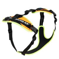 Mantrailing Harness, Size: S, UV Orange with Neon Edge