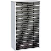 raaco 1248-01 ESD Stalen ESD-magazijnkast (l x b x h) 306 x 150 x 552 mm Aantal vakken: 48 Incl. aardingskabel Inhoud 1 stuk(s)