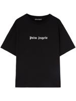 Palm Angels T-shirt met logoprint - Zwart