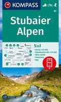 Wandelkaart 83 Stubaier Alpen | Kompass - thumbnail