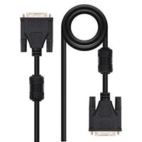 NanoCable 10.15.0802 DVI naar DVI dual link kabel 24+1, mannelijk/zwart, 1,8 m