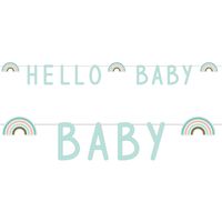 Letterslinger &apos;Hello Baby&apos; Rainbow Mintgroen (1,4m) - thumbnail