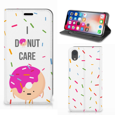 Apple iPhone Xr Flip Style Cover Donut Roze Apple iPhone Xr Flip Style Cover Donut Roze