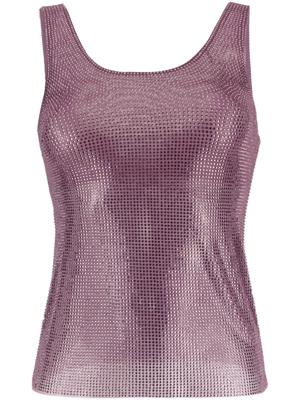 Giuseppe Di Morabito débardeur à ornements en cristal - Violet