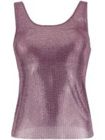 Giuseppe Di Morabito débardeur à ornements en cristal - Violet