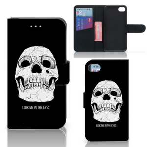 Telefoonhoesje met Naam iPhone 7 | 8 | SE (2020) | SE (2022) Skull Eyes