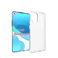 OnePlus 8T TPU Back Case Siliconen Transparant - thumbnail