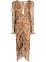 Ronny Kobo Midi-jurk met paisley-print - Veelkleurig