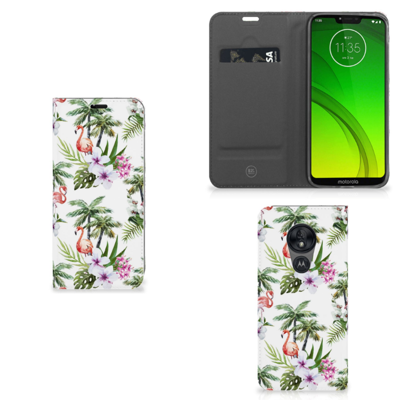 Motorola Moto G7 Power Hoesje maken Flamingo Palms