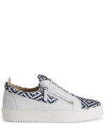 Giuseppe Zanotti baskets Frankie à motif géométrique - Blanc - thumbnail