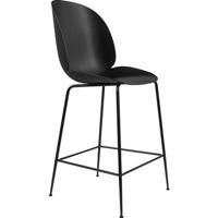 Gubi Beetle Chair barkruk 65cm met zwart onderstel zwart