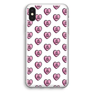 GIRL POWER: iPhone XS Transparant Hoesje