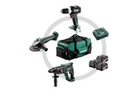 Metabo Combo set 3.1 | Accu-machines set | 18V | SB 18 LT BL | W 18 L 9-125 QUICK | KH 18 LTX 24 | in gereedschapstas - 685212000