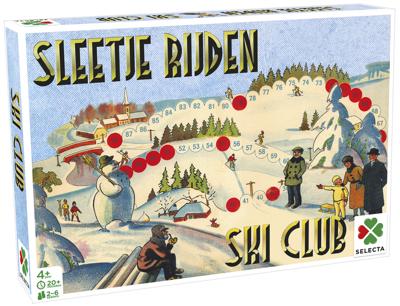 Selecta gezelschapsspel Spellen van toen: Sleetje Rijden/Ski Club