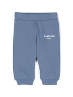 Balmain Kids pantalon de jogging à logo imprimé - Bleu - thumbnail