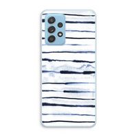 Ink Stripes: Samsung Galaxy A73 Transparant Hoesje