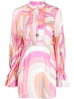 PUCCI robe courte à imprimé Marmo - Rose