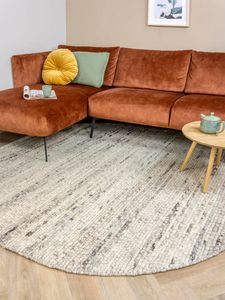 MOMO Rugs - Voerkleed Stone Brown Rond - 200 rond Vloerkleed