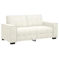 vidaXL Tweezitsbank 140 cm fluweel crèmekleurig, bank, 2-zitsbank, fluwelen bank, bank, tweezitsbank, fluwelen 2-zitsbank, fluwelen tweezitsbank