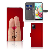 Samsung Galaxy A71 Wallet Case met Pasjes Liefde - Origineel Romantisch Cadeau - thumbnail