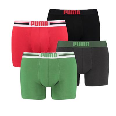 Puma Placed Logo 4-pack Groen/Rood-XL