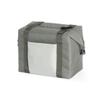 Strand/picknick isolatie koeltas grijs 15 liter inhoud en 38 x 33 x 18 cm   - - thumbnail