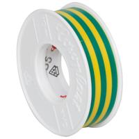 PVC-Isolatieband geel/groen 15 mm, 25 meter Coroplast